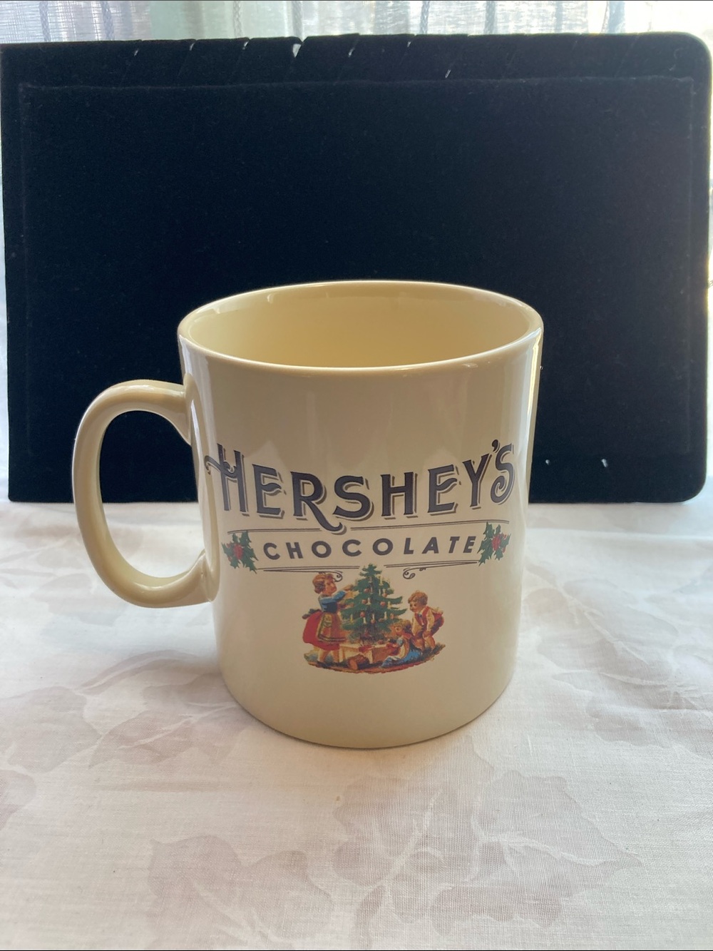 Cream Holiday Chocolate Mug